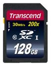 Cartão de memória Transcend SDXC 128GB Classe 10