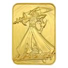 Cartão de metal banhado a ouro 24k de edição limitada Yu-Gi-Oh! Espadachim silencioso