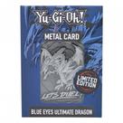 Cartão de metal YU-GI-OH! Edição limitada Blue Eyes Ultimate Dragon