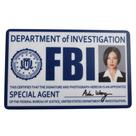 Cartão Id Resident Evil Ada Wong Cosplay Geek Fbi Jogo