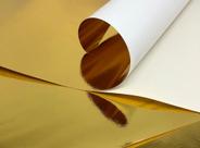 Cartão Laminado Ouro - 255 g/m² - 66x96 cm - 125 folhas