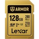 Cartão memória lexar sd xc 128gb 280mb/s uhs-ii v60 armor gold lsdamgl128g-rnnng