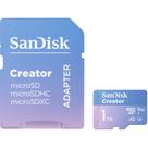 Cartão memória sandisk micro sd xc 1tb 190mb/s creator uhs-i v30 sdsqxav-1t00-gn6ms