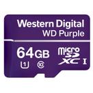 Cartão micro-SD 64 GB WD Purple para sistemas de segurança