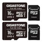 Cartão Micro SD Gigastone 16GB (2 Unidades) - 85 MB/s - Vídeo FHD Cartão Micro SD Gigastone 16GB (2 Unidades) - 85 MB/s - Vídeo FHD