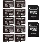 Cartão Micro SD Gigastone 32GB (10 Unidades) - 90 MB/s - Full HD