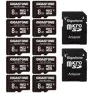 Cartão Micro SD Gigastone 8GB (10 Unidades) - 85 MB/s - Full HD Cartão Micro SD Gigastone 8GB (10 Unidades) - 85 MB/s - Full HD