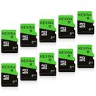Cartão Micro SD Kexin 8GB UHS-I C10 com Adaptador SD - Pacote com 20 Unidades