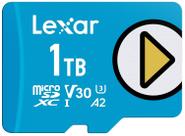 Cartão Micro SD Lexar 1TB Play Blue UHS-I C10 U3 V30 A2 4K
