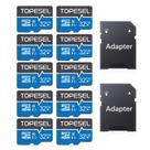 Cartão Micro SD TOPESEL 32GB Classe 10 UHS-I, pacote com 10