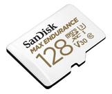 Cartão microSD SanDisk 128GB MAX Endurance C10 U3 V30 4K UHD