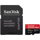 Cartão MicroSDXC 512Gb SanDisk Extreme Pro 200Mb/s UHS-I / V30 / U3 / A2 com Adaptador SD Cartão MicroSDXC 512Gb SanDisk Extreme Pro 200Mb/s UHS-I / V30 / U3 / A2 com Adaptador SD