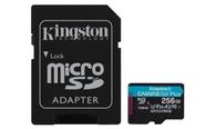 Cartão microSDXC Kingston Canvas Go Plus 256 GB UHS-I C10 U3 V30 Cartão microSDXC Kingston Canvas Go Plus 256 GB UHS-I C10 U3 V30