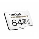 Cartão microSDXC SanDisk High Endurance 64GB C10 U3 V30 4K UHD