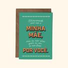Cartão Personalizado Mãe com QR Code e Envelope Kraft Cartão Personalizado Mãe com QR Code e Envelope Kraft