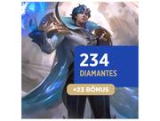 Cartão Presente Digital Mobile Legends R$ 18,67 Mobile Legends – 234 Diamantes + 23 Bônus
