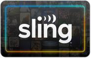 Cartão Presente Digital Sling TV 25 Padrão Cartão Presente Digital Sling TV 25 Padrão