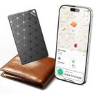 Cartão rastreador de carteira Bluetooth WANLD ultrafino preto Cartão rastreador de carteira Bluetooth WANLD ultrafino preto