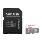 Cartão SanDisk MicroSD Ultra 64GB, MicroSDHC/MicroSDXC, UHS-I, Classe 10, Com Adaptador - SDSQUNR-064G-GN3MA
