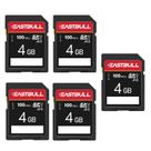 Cartão SD EASTBULL 4GB Classe 10 U1 V30 com 5 mini capas, pacote com 5