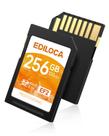 Cartão SD Ediloca 256GB UHS-I Cartão de Memória C10 U3 V30