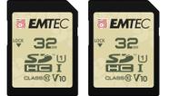 Cartão SD Emtec 32GB Outdoor UHS-I U1 V10 Classe 10, pacote com 2