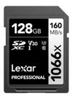 Cartão SDXC Lexar Profissional 1066x 128gb ou 256gb V30 160mbs Classe 10