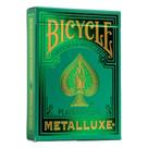 Cartas de baralho Bicycle Metalluxe Green Poker Size