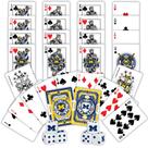 Cartas de baralho e pacotes de dados MasterPieces NCAA Michigan