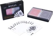 Cartas de Baralho Royal - 100% Plástico - 2 Decks - Tamanho Poker