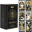 Cartas de tarô Wyspell Classic 78 Gold com guia para iniciantes