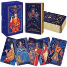 Cartas de tarô Wyspell Starlight Tarot Deck com livro-guia azul