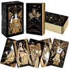 Cartas de tarô Wyspell Starlight Tarot Deck com livro-guia (dourado)