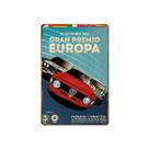 Cartaz de carro retrô com placa de estanho de metal, decoração de parede, 20x30 cm, bar doméstico