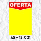 Cartaz de Oferta 15 x 21 (A5) - 100 unidades - Embalagens e Papéis Brilhante Cartaz de Oferta 15 x 21 (A5) - 100 unidades - Embalagens e Papéis Brilhante