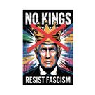 Cartaz de protesto Fotuven No Kings in America 40x60cm