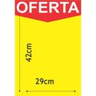 Cartaz para Marcação de Oferta Amarelo A3 250G 29X42CM - Pacote com 100