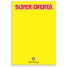 Cartaz para Marcação de Oferta Pequeno 21X15CM Amarelo - Pacote com 10