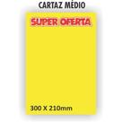 Cartaz para Marcação Oferta Médio 30x21cm. Amarelo 10unid- Grespan