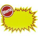 Cartaz para Marcação SPLASH Oferta Amarelo 12X19CM Pacote com 100 Unidades