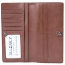 Carteira Alldaily Ultra Slim Thin com bloqueio de RFID para mulheres