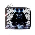 Carteira Anime Darths Vaders Bifold de couro curto para crianças
