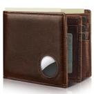 Carteira Artpaxy Bifold em couro com bloqueio RFID com suporte AirTag