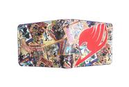 Carteira, bolsa de moedas, couro, duas dobras, curta, Fairy Tail Anime