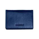 Carteira BREED Porter em couro genuíno bi-fold azul-marinho