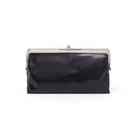 Carteira Clutch de Couro HOBO Lauren Preta