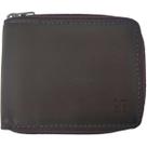 Carteira com Zíper Masculina de Couro Marrom Porta Cartão Veneza Briolly Documentos Carteira com Zíper Masculina de Couro Marrom Porta Cartão Veneza Briolly Documentos