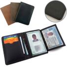 Carteira Couro Legítimo Masculina Porta Cartão Crédito Pequena Slim Fina Compacta Monolo