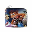 Carteira Crash Bandicoot Anime Characters Slim Bifold PU em couro PU Carteira Crash Bandicoot Anime Characters Slim Bifold PU em couro PU