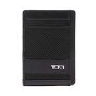 Carteira de cartão de crédito TUMI Alpha Money Clip Card Case preta